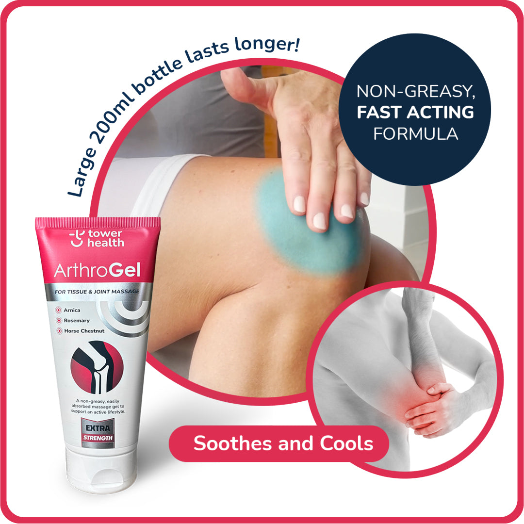 ArthroGel Soothing Muscle and Tissue Massage Gel - 3 Tubes - £16.63/each