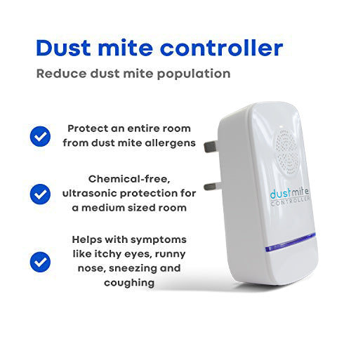 Reduce dust mite popularion, protect an entire room from dust mite allergens