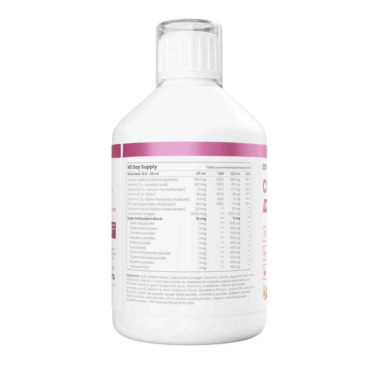 Collagen + Hyaluornic Acid Liquid Supplement - 500ml