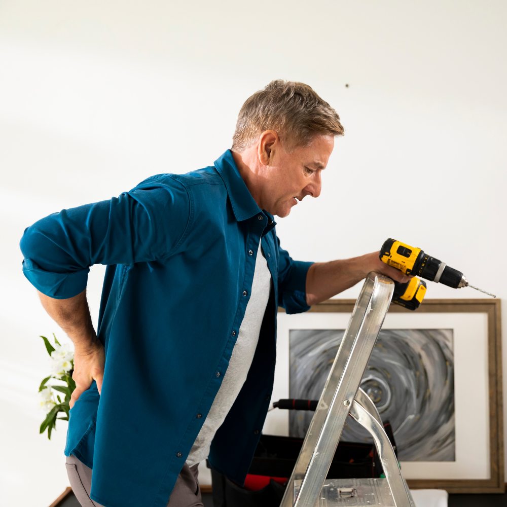 Aegis Man with Back Pain