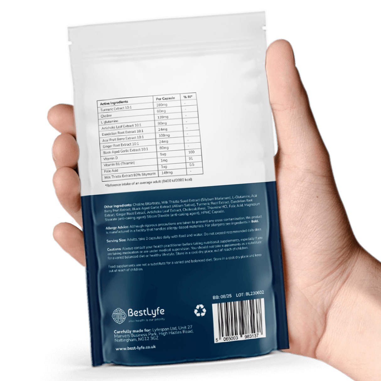 Liver support Ingredients list