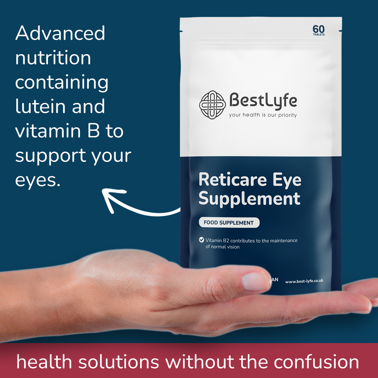 Reticare Eye Supplement - Buy 2 Get A 3rd Half Price - £44.85
